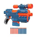 Nerf Elite 2.0 Phoenix CS-6 motorisierter Blaster, 12 Nerf Darts, Fernrohr, Clip-Magazin, mit Erweiterungsoptionen