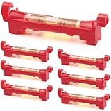 TXXATX 7 Stück Schnurwasserwaage 75mm schnurwaage Rot Wasserwaage Schnur Klein Schnurwasserwaage Profi Schnurlinien Richtwaagen für Maurerarbeiten Rinnenarbeiten Klempnerarbeiten Rohrinstallatio