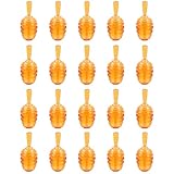 SAFIGLE 20 Stück Honigwaben Förmige Lipgloss Röhrchen Wiederverwendbare Behälter für Lippenbalsam Braun für Diy Lippenpflege und Reisen