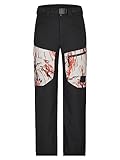 Ziener Jungen AKANDO Ski-Hose Schnee-Hose | wasserdicht warm PFC frei, black, 164