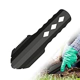 mizikuu Ultraleicht Schaufel Titan, Mini Gartenschaufel Outdoor Gezackte Campingschaufel Tragbare Grabschaufel Camping Handschaufel Ausgrabung Multifunktionale Backpackkelle aus Aluminium Gartenarbeit