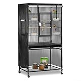 Wasserbeständige Beschichtung auf diesem innovativen, großen Volierendach sorgt für dauerhaften Gebrauch (schwarz)