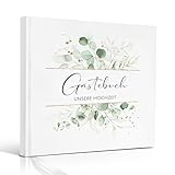 Marveligths Gästebuch Hochzeit, Gästebuch Hochzeit mit Fragen zum Ausfüllen, Gästebuch 112 Seiten 21x21 cm, Goldfolie Gästebücher für Hochzeit, Hochzeitsgästebuch für Erinnerungen, Hochzeitsgeschenk