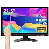 Pisichen Touchscreen PC Monitor 21,5 Zoll Full HD 1920 x 1080P 10-Punkt Multi Touchscreen Computer Monitor mit HDMI VGA USB Anschluss, Integrierten Lautsprechern