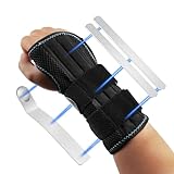 AOGOE Handgelenkstütze mit Metall Linke und Rechte Hand, Handgelenk Bandagen, Atmungsaktive Handgelenkschiene Handgelenkstütze, für Sehnenscheiden Entzündung, Karpaltunnelsyndrom(L/XL, Links Hand)