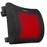 Thermrup Beheizbares Ergonomisches Rückenkissen USB-Betrieb mit 3-stufiger Temperaturregelung