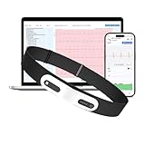 CheckMe ER1-LW 72 Stunden Langzeit-EKG Gerät mit AI-Analyse | EKG Gerät für Zuhause, EKG-Ereignismarker-Funktion, App & PC-Software, Kompatibel mit Allgemeine Elektrodenpads