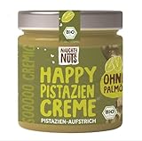 Naughty Nuts Happy Pistazien Crem – Vegane, 100% Natürlich, Ohne Palmöl & Zucker - 200 g