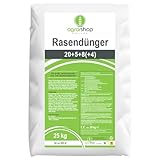 Agrarshop Rasendünger 20+5+8(+4) mit LZW 25 kg Lanzeitdünger Startdünger