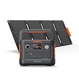 Jackery 240 v2 Solar Generator mit 40W Solarpanel, 256Wh LiFePO4-Batterie, 300W AC & 100W USB-C-Ausgang für Outdoor, Camping & Notfall (2024 Neue)