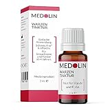 Medolin® Warzen Tinktur für Hand und Fuß - Effektives Warzenmittel zur Behandlung von Warzen - Wissenschaftlich bestätige Wirkung - Einfache & schmerzfreie Anwendung, 2 ml