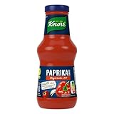 Knorr Paprika Sauce Ungarische Art leckere Grillsauce ohne geschmacksverstärkende Zusatzstoffe und Konservierungsstoffe 250 ml