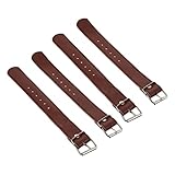 TOGEVAL 2 Paare Fahrrad Vorderkorbgürtel Fahrradzubehör Fahrradkorb-Ladungsgurte Fahrradkorbgurt Fahrradkorb Gürtel Fahrradkorb vorne für, Mädchen Leder Brown