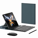 GUPENAA Tastatur Hülle für Pixel Fold 2/Pixel Fold, Einstellbarer Winkel, Magnetisch Abnehmbare Kabellose Tastatur mit S Pen-Halterung [Tastatur + Hülle + Kapazitiver Stift],Grün