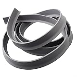 Oniissy Flexibler Silikon-Duschbarriere, Wasserstopper, 100–300 cm Länge, Badezimmer, wasserdichter Streifen für schwunglose Duschen und Küchenbereiche (Grau, 2,5 m)