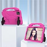 Stoßfeste Tablet-Hülle in Militärqualität für Samsung Galaxy Tab S9 FE SM-X510/SM-X516 11 Zoll Tablet-Hülle für Kinder, leicht, EVA, stoßfest, mit Griff, kinderfreundlich, Rosarot