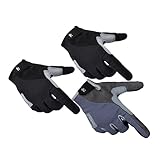 BCOATH 1 Paar Voller Handschuh Turnhandschuhe Seilhandschuhe Ruderhandschuhe Fahrradhandschuhe Winddichte Vollfingerhandschuhe Gepolsterte Handflächenhandschuhe Reibungsschalthebel