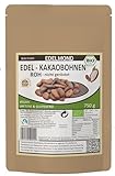 Edelmond Rohkost Kakaobohnen Bio / 750 g Fairtrade-Zertifiziert / Ohne Insektizide, Low Cadmium Analyse / Edel-Schokolade Cocoa