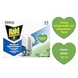 Raid Essentials Mückenstecker 45 Nächte, Elektrischer Insekten-Schutz vor Mücken & Tigermücken, 6er Pack (6 x 32 ml)