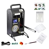 LTQ Vapor 2 Tonnen Rosin Press,Manuelle hydraulische Wärmepresse mit 8,9 x 7,9 cm Doppelheizplatten,präzisem LCD-Bildschirm mit digitaler Temperaturregelung,tragbare manuelle Wärmepresse