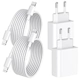 iPhone Ladegerät, 4er Pack 20W USB C iPhone Schnellladegerät und iPhone Ladekabel, [MFi Certified] USB C Netzteil PD 3.0 Schnellladekabel iPhone auf Lightning Kabel 2M für iPhone 14 13 12 11 XS XR X 8