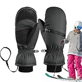 Warme Handschuhe für Schnee, Ski- und Snowboardhandschuhe, wasserdichte Winterhandschuhe, Snowboardhandschuhe, warme rutschfeste Handschuhe, Winterhandschuhe, Snowboardhandschuhe
