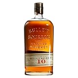 Bulleit 10 Jahre Bourbon - American Frontier Whiskey, Ultra-Premium-Whiskey, handgefertigt in Kentucky, 45.6% vol, 700ml Einzelflasche