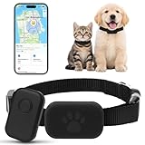 GPS Tracker Katze, Mini GPS Tracker für Katzen Hund, Hundetracker Katzentracker Ohne ABO, Kompatibel mit iOS und Android, Weltweite Standortverfolgung, Gepäckortung, Wasserdicht