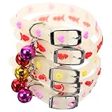 Abaodam 5 Stück Teiliges Leuchtendes Haustierhalsband Einstellbares Hundehalsband für Katzen und Hunde Sicher und Bequem für Nachtausflüge aus Strapazierfähigem Dekorative Zufällige Farbe