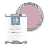 miafarben abwaschbare Wandfarbe für Wände & Tapeten 2,5L - sanfte, matte Farbtöne, hochdeckend (Mias Pfingstrose)