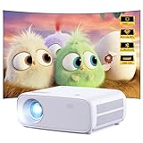 Mini Beamer mit WiFi und Bluetooth, 18000 Lumen, Full HD 1080P Auflösung Beamer 4k Heimkino, Unterstützt bis zu 200“ Projektionsgröße, Kompatibel mit iOS/Android/Laptop/HDMI/USB