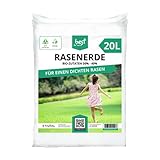 Best For Home Rasenboden | Rasenerde für Zuhause | Bio-Zutaten 30% - 40% für einen gesunden und nachhaltigen Rasen | torffreie Rasenerde | Rasenerde 20l | umweltfreundliche Rasenerde