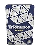 Triominos The Original Tour Edition, Reisespiele ab 6 Jahren, Gesellschaftsspiele für 2 bis 4 Spieler, Praktisches Format mit kompakten Steinen für den Urlaub, Travel