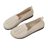 Gesundheitsschuhe Damen Diabetiker Schuhe Damen Sommerschuhe Halbschuhe Slip On Freizeitschuhe Strickschuhe Loafer Elegant Bootsschuhe Walkingschuhe Wanderschuhe Atmungsaktiv Bequeme Leichte Flache