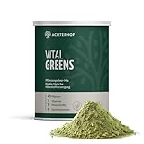 Vital Greens Pulver 400g | tägliche Nährstoffunterstützung | mit 40 Pflanzen, 11 Vitaminen, 3 Mineralstoffen, 5 Spurenelementen und Ballaststoffen | Achterhof