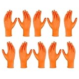 Gummihandschuhe | Nitrilbeschichtete Handschuhe Mit Punktgriff | 10x Reißfest Schwere Arbeit Texturiert Sicherheitsschutz Für Mechaniker Kfz Industrie Haushalt