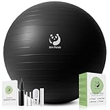 Slim Panda Gymnastikball, 55-85CM Explosionsgeschützt Pezziball Sitzball mit Pumpe, Trainingsball Fitnessball für Senioren Therapie,Schwangerschaft, Fitness, Balance Training