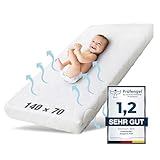 Ehrenkind® Babymatratze Pur | Baby Matratze 70x140 Standard 100 by OEKO-TEX | Kindermatratze 70x140 aus hochwertigem Schaum und Hygienebezug