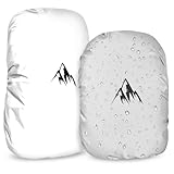 CHCAES Reflektierender Rucksack Regenschutz Schulranzen Regenhüllen Rucksack Cover Wasserdicht Schutzhülle für Wandern Camping Radfahren 41-55L