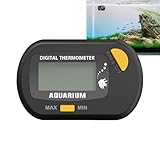 Digitales Terrarium-Temperaturmessgerät – Aquarium-Temperaturmonitor, Mehrzweck-Temperatursensor | Reptilien-Habitat-Thermometer für Schildkröten, Eidechsen, Frösche, Schlangen, Amphibien, Haustiergeh