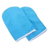 OFFIGAM 1Paar Paraffinwachs Handschuhe Heißwachs Handabdeckungen mit für Handpflege im Schönheitssalon Wiederverwendbar und Stylisch mit Weißen Akzenten