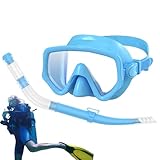 Lunaobrik Schnorchelausrüstung für Erwachsene, Tauchausrüstung für Erwachsene – Panorama-Tauchmaske aus Silikon für Erwachsene