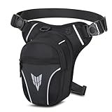 Beintasche Motorrad für Herren Damen Beintasche Taktisch Wasserdicht Multifunktionale Bauchtasche Gürteltasche für Laufen Radfahren Motorrad Sport Wandern Camping Klettern Reiten Tasche Hüfttasche