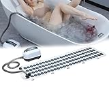 Sprudelmatte Badewanne Luftsprudelmatte für Pool Badewanneneinlage Rutschfest Surf Massage Badematte Ganzkörper Wasserdichte Spa Matte für Badewanne