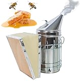 MZSX Bee Hive Smoker, Imkerei Ausrüstung, Edelstahl Bienenstock Smoker, Bienenstock Werkzeuge, für die Imkerei Farm & Ranch Imkereibedarf, für Anfänger und professionelle Imker