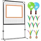 Sport- Ähnlich wie Tennis, Tischtennis, Badminton, Pickleball - Spielen im Freien und in der Halle, 2 Schläger, Netz mit Stahlrahmen