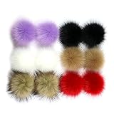 BESPORTBLE 12 Stück Fellknäuel-anhänger Pulloverkette Schals Anhänger Flauschiger Bommelball Taschenreihe