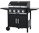 tepro Gasgrill Mayfield 4, 4 Edelstahl-Brenner je ca. 3 kW, Grillfläche: ca. 58 x 44 cm