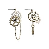 Retro Gear Ohrstecker für Hipster, modisch, asymmetrisch, Ohrstecker, langlebig und praktisch, sehr attraktive Verarbeitung