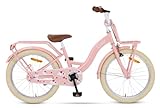 Sjoef Classic Kinderfahrrad 20 Zoll | Kinder Fahrrad für Mädchen/Jugend | Ab 2-8 Jahren | 12-20 Zoll (Rosa)